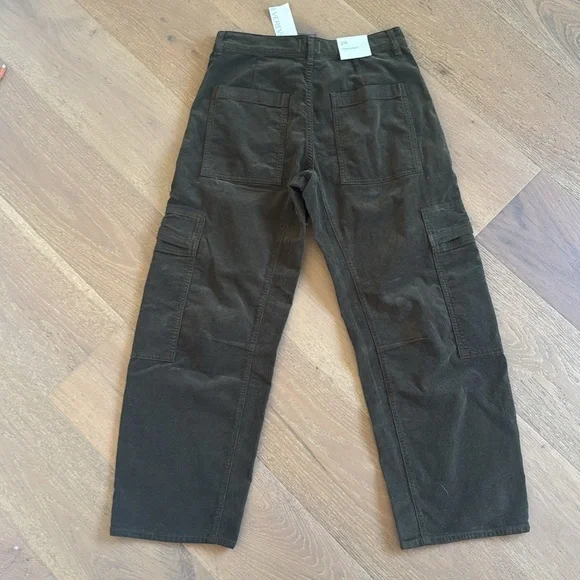 Citizens of Humanity Marcelle Corduroy Cargo Pants Costes Green Size 28 - Picture 6 of 13